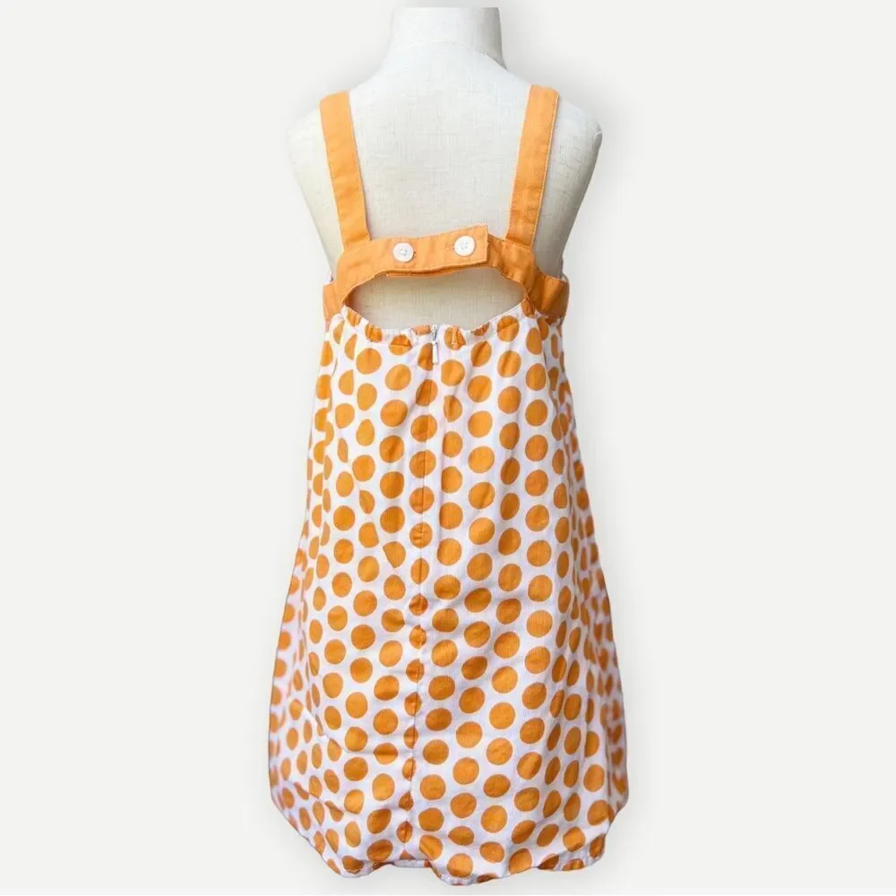 Gymboree Girls Toddler Kids Sleeveless Polka Dot Lined Cotton Sun Dress. 5. 5T.